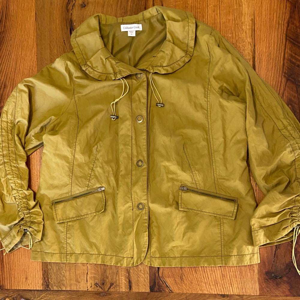 Coldwater Creek Lightweight Lined Jacket, Many Special Details, Size 18